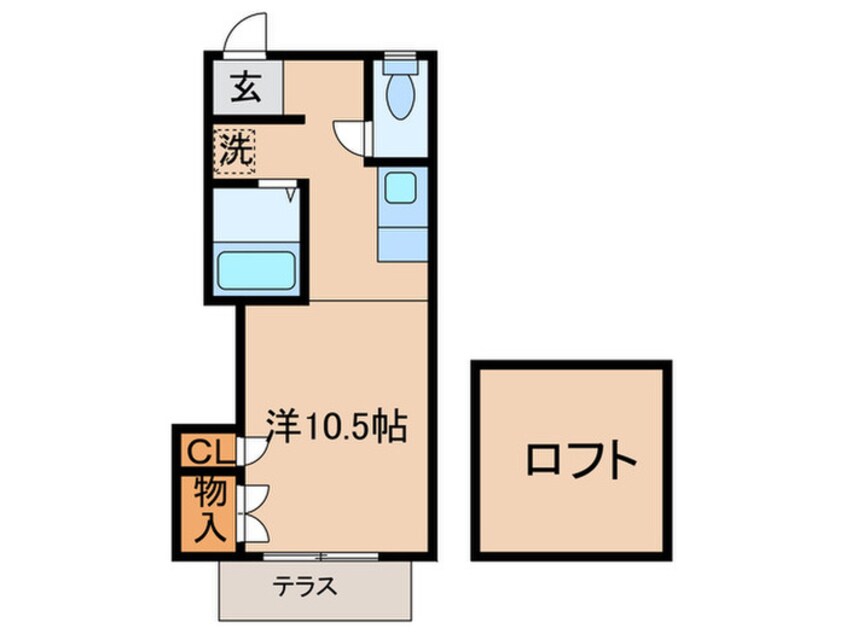 間取図 シティベール浅川Ⅱ