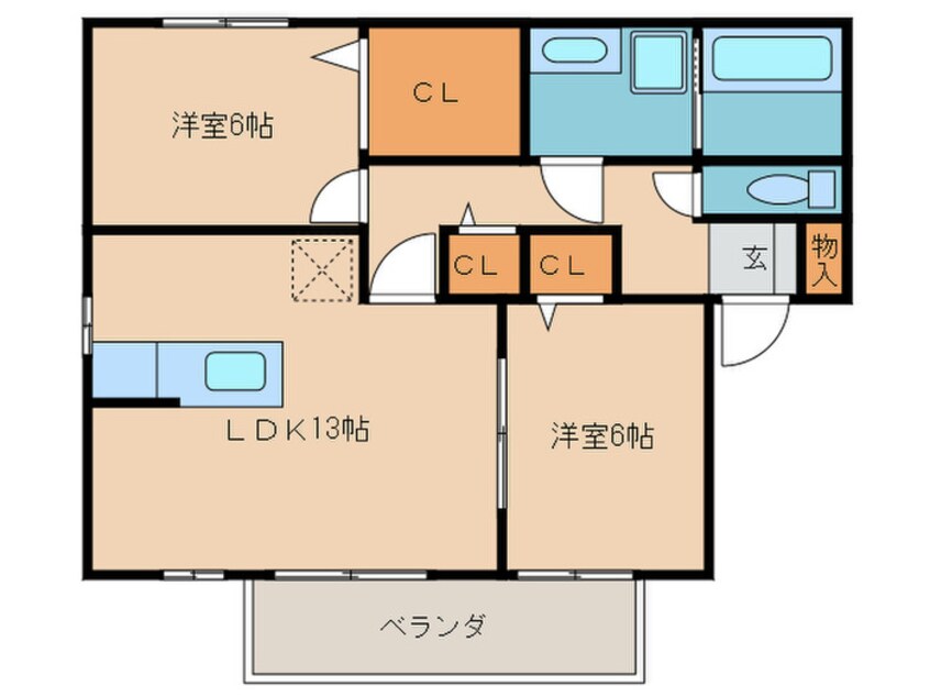 間取図 ベルデュール Ｔ・Ｍ Ａ棟