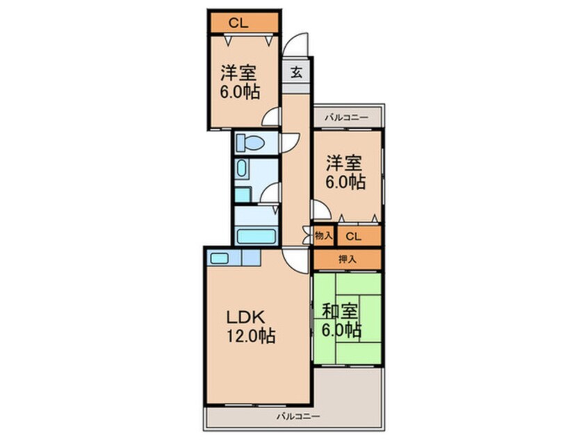 間取図 グランド－ル大産