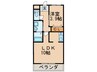 ディモーラ 1LDKの間取り