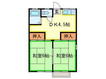 間取図 コーポ松ケ岡