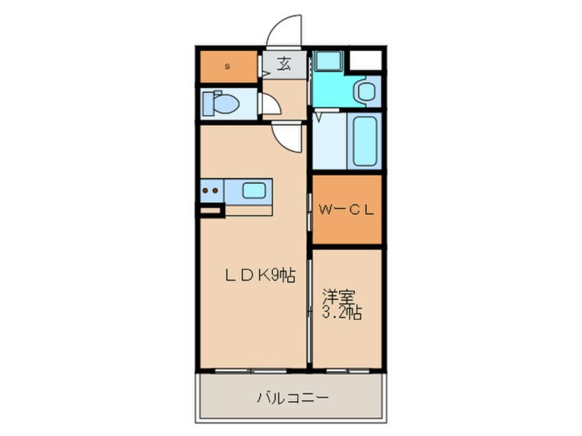 間取図 ラ・ピスタ