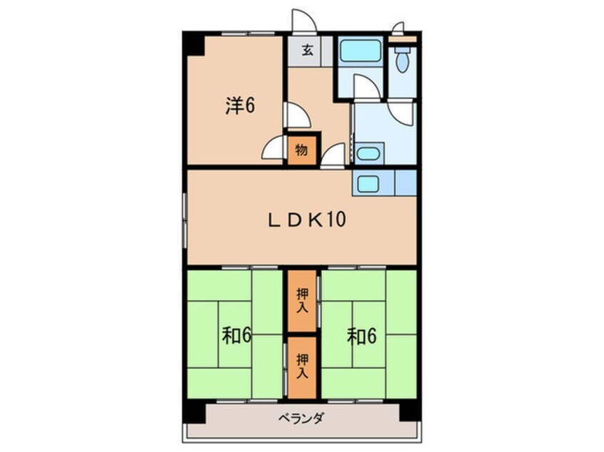 間取図 アルゴ西新町