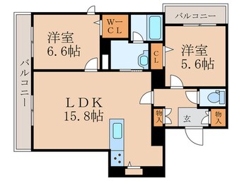 間取図 べレオ本城東