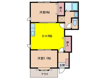 間取図 スカイヒルズ原Ｂ棟
