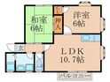 コーポタツフジの間取図