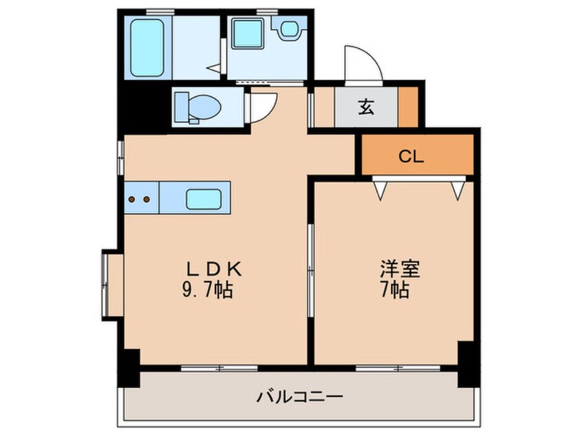 間取図 コンソラーテ薬院