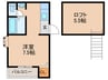オーベクス博多駅前 1Rの間取り