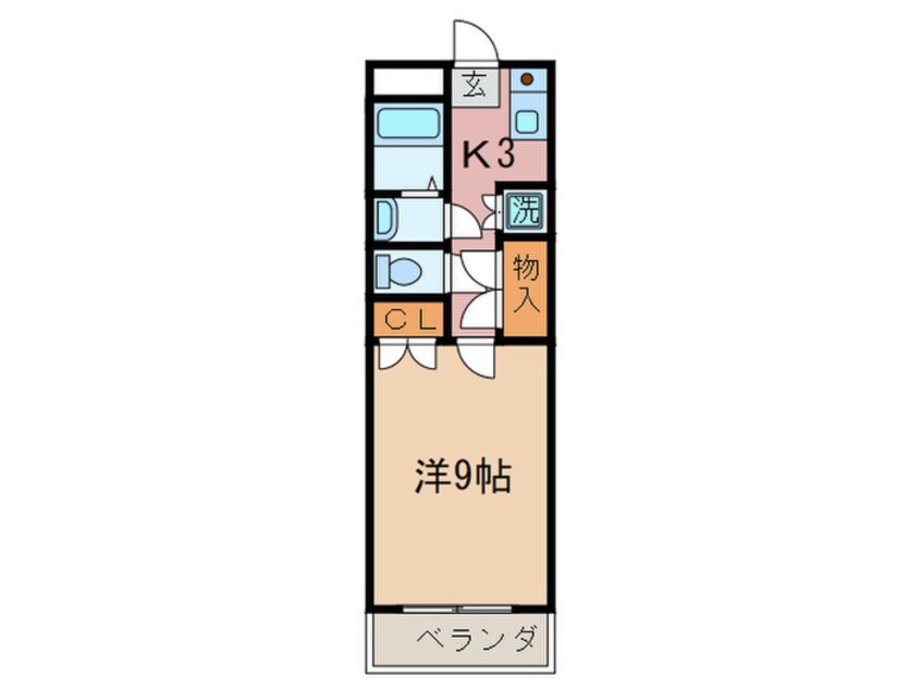 間取図 ﾍﾞﾙﾋﾙｽﾞ黒崎ｲﾝﾀｰⅡ