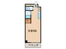 サンフィールドⅡ古賀 1Rの間取り