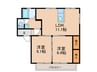 フレグランスM＆Y 2LDKの間取り