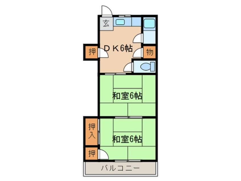 間取図 大膳橋コーポ