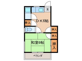 間取図 大膳橋コーポ