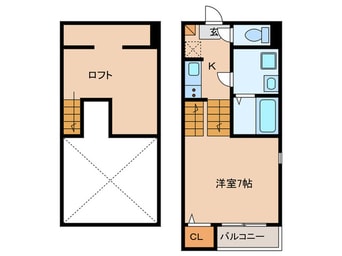 間取図 アメティスタ福大前