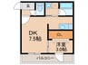 メゾンSR 1DKの間取り