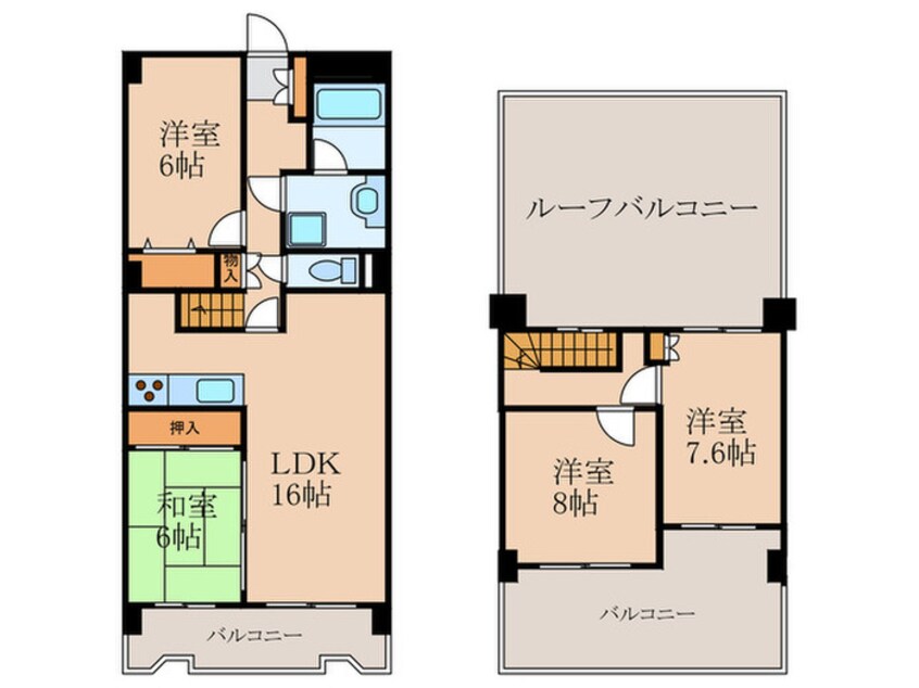 間取図 イマージュ安部山公園