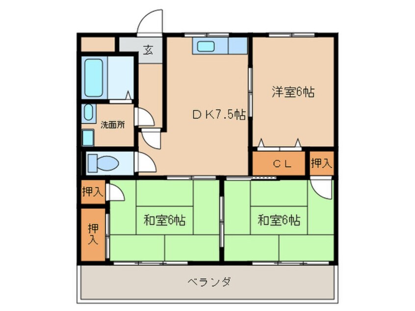 間取図 ジョイナス南福岡