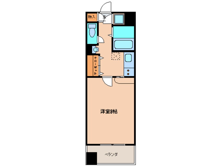 間取図 エンクレスト天神東Ⅱ(404)