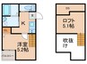 MAHORA MAISON久留米大学前駅２ 1Kの間取り