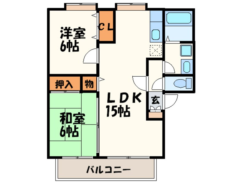 間取図 ティアラ飯田