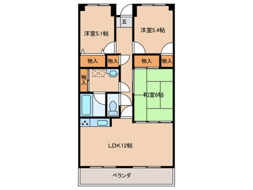 間取図 シャレール千鳥