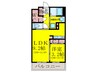 ＬＡＣＬＥＩＳ高宮 1LDKの間取り