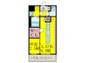 ＬＡＣＬＥＩＳ高宮 1LDKの間取り