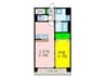 レトワール小笹 1LDKの間取り