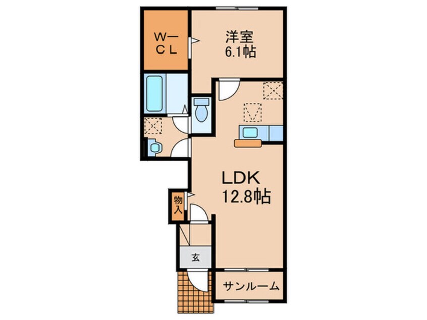 間取図 ランコントルⅡ