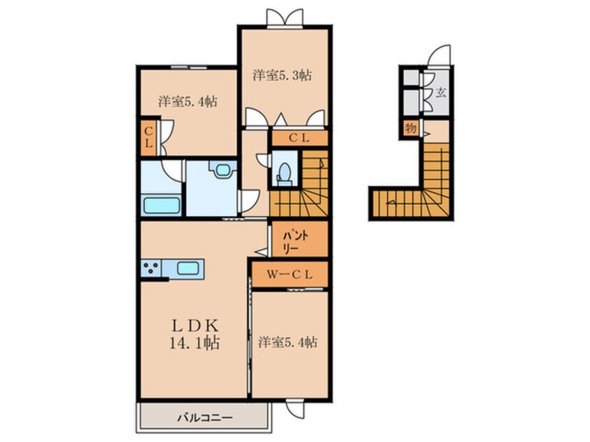 間取図 エメラルドタワー　A棟