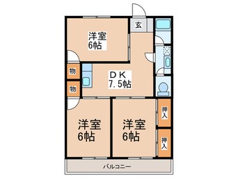 間取図 花畑ﾊｲﾂ