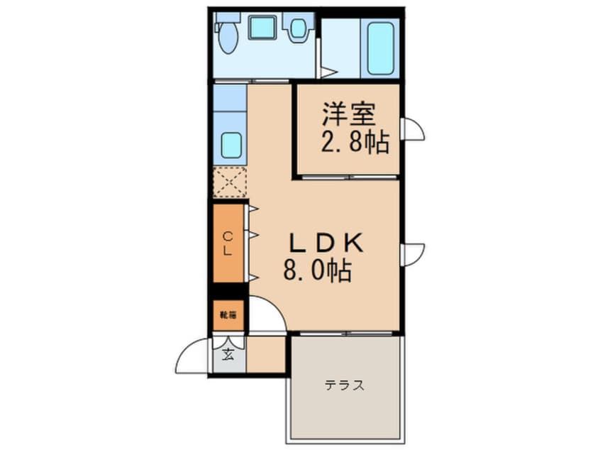 間取図 ｼｭﾙｰｸ薬院白金
