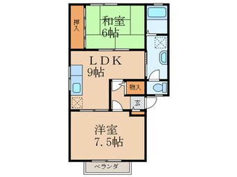 間取図 ｻﾝﾗｲﾄ桧垣B棟