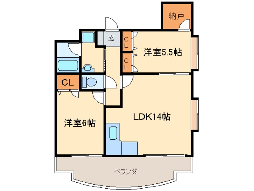 間取図 イーストコート箱崎