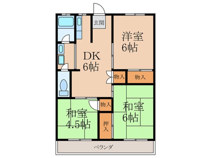 間取り図 富田ハイツ