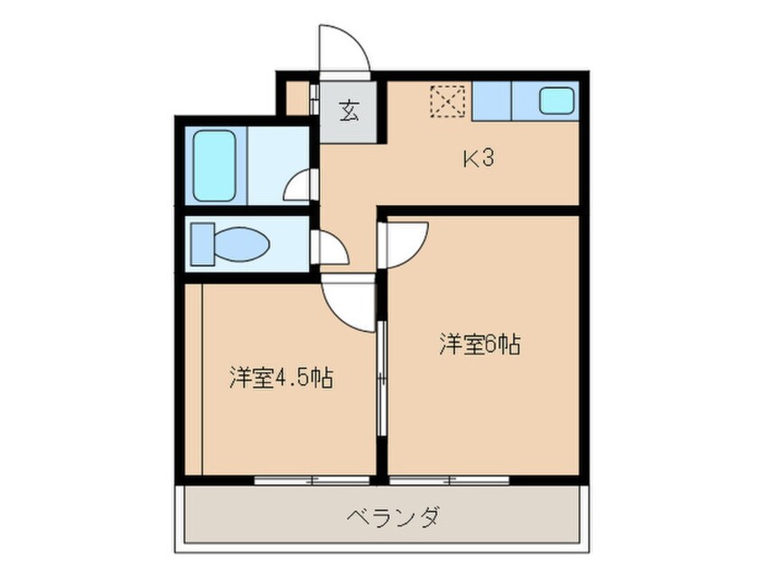 間取図 ﾒｿﾞﾝさつき