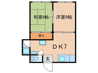 間取図 コーポKATUYAMA