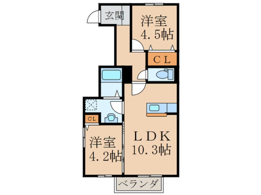 間取図 ノールマルシェＡ棟