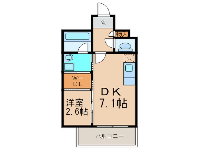 間取り図 サンヒルズ大橋駅前