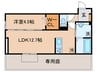 仮)TORISIA陣原 1LDKの間取り