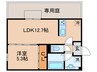 仮)TORISIA陣原 1LDKの間取り