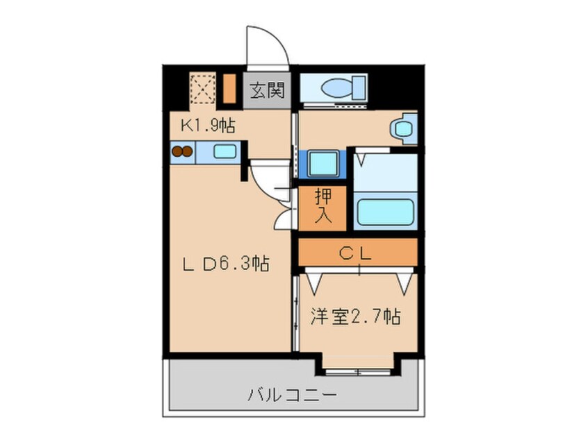 間取図 ネストピア博多駅前(303)