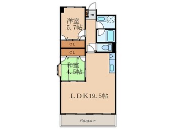 間取図 曽根ｽｶｲﾏﾝｼｮﾝⅡ番館(308)