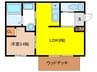 RE VILLAGE D棟 1LDKの間取り