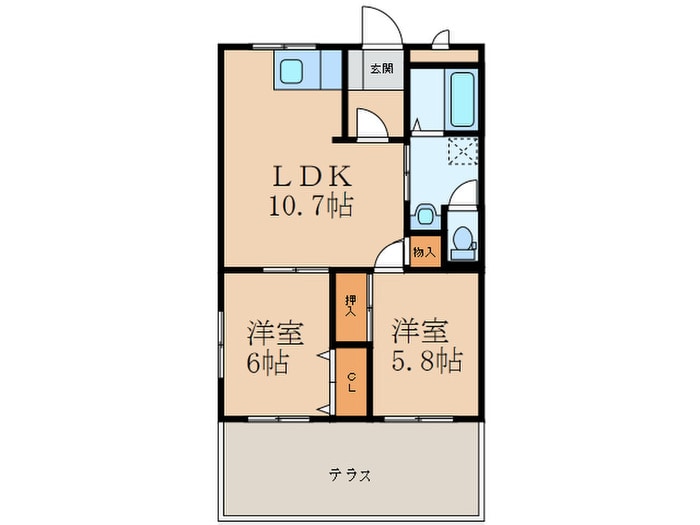 間取り図 エトワ－ルＨＡＮＤＡ壱番館