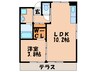 フォレストⅠ 1LDKの間取り