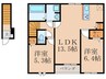 ヴィラルーチェＴ＆Ｔ　Ａ 2LDKの間取り
