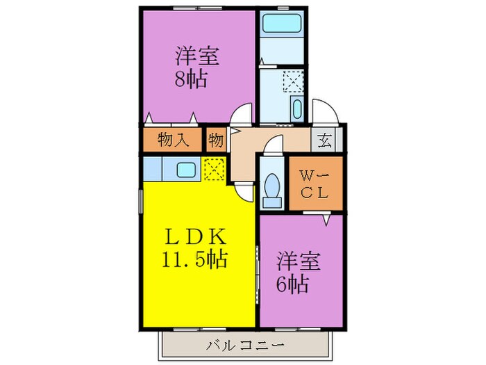 間取り図 ルミエール藤B棟