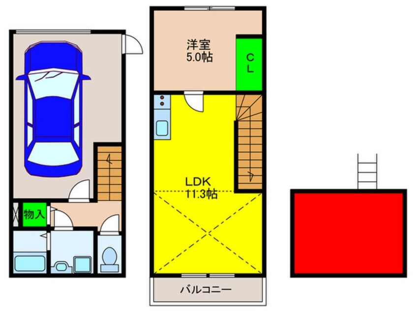 間取図 エルモス藤崎駅前