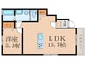 Calme crique戸畑駅西EAST棟 1LDKの間取り